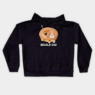 Cute beagle dog Kids Hoodie